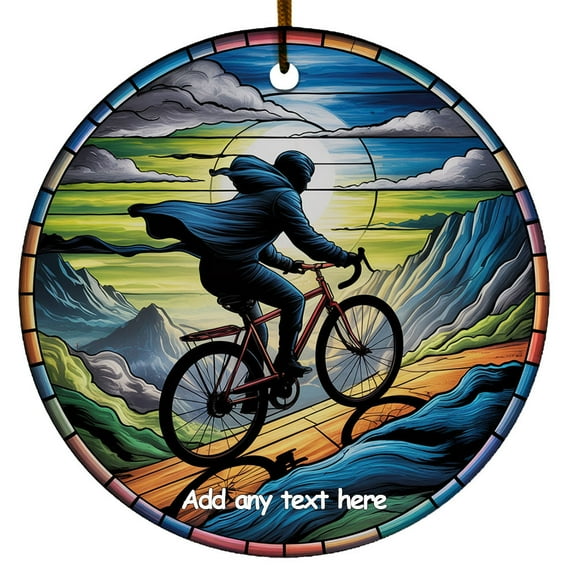 A Road Bicycle Ornament – Custom Text Christmas Ornament for Family & Friends, Man or Woman, Christmas 2025 Tree Decoration