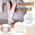 thumbnail image 5 of Derest 3 Pairs Womens Extra Long Socks Thigh High Leg Warmers, Cotton Socks Long Boot Stockings, 31.5in, 5 of 8
