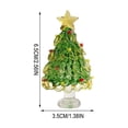 thumbnail image 3 of Mini Handmade Glass Christmas Tree Ornament Crystal Liuli Xmas Decor for Desktop Shelf Window Display Holiday Gift, 3 of 6