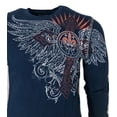 thumbnail image 5 of Xtreme Couture by AFFLICTION Men's T-Shirt RIVETER THERMAL Biker Wings MMA, 5 of 12