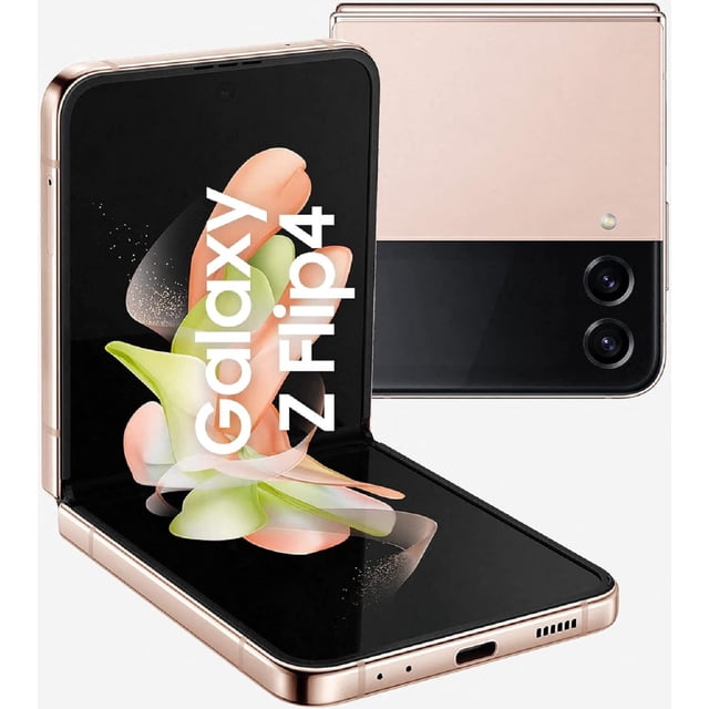 Refurbished Samsung Galaxy Z Flip4 5G - 128GB – Pink Gold – 12MP Dual Rear & 10MP Front Camera - Fully Unlocked Smartphone - Excellent Condition