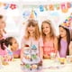 thumbnail image 3 of (30*35 cm) Soporte para cupcakes de unicornio Soporte para cupcakes de cartón de 3 niveles para baby shower Fiesta de cumpleaños infantil Fiesta temática, 3 of 5
