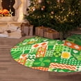 thumbnail image 5 of Defioc St Patrick's Day6 for Christmas Tree Skirt Snowman Xmas Tree Skirt Farmhouse Christmas Decorations Tree Mat for Holiday Party Decor-36", 5 of 6