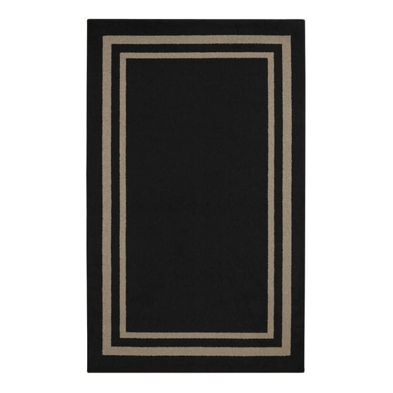 Mainstays Frame Border High Low Loop Olefin Area Rug Or Runner