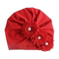 thumbnail image 2 of Toddler Baby Headbands Newborn Flowers Headband Elastic Hairband Infant Headwrap Headwear for Baby Girls Red, 2 of 4