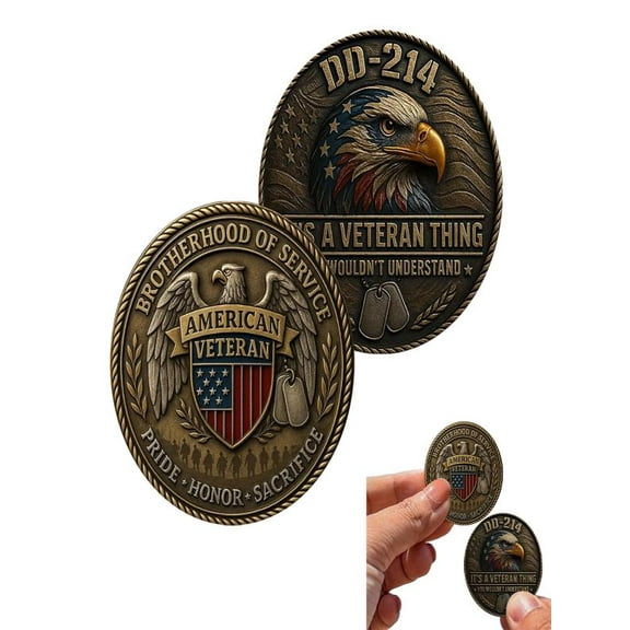 Mozhitti It’s A Veteran Thing Commemorative US Veteran Challenge For Veterans Families And Retired VetFriends
