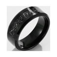 thumbnail image 2 of Black Gold Plated 8mm Tungsten Carbide Mens Ring Men Wedding Band Man Ring, 2 of 5