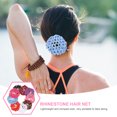thumbnail image 3 of WORGEOUS 9pcs Mujeres Girl Rhinestone Bun Cover Creative Bun Funda Delicate Bun Funda, 3 of 9