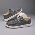thumbnail image 2 of Men's Canvas Slip-On Loafers Breathable Lightweight Casual Shoes Comfortable, 2 of 4