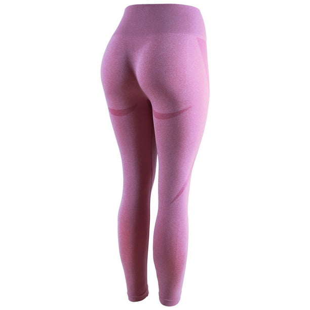 Aayomet Seamless Butt Lifting Workout Leggings for Women High Waist Yoga  Pants Sexy Yoga Pants for Women Butt with (Pink, XL) 