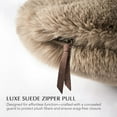 thumbnail image 6 of EVERGRACE Luxury Soft Faux Chinchilla Fur Throw Pillow Cover 1 Piece, Decorative Plush Fluffy Cozy Mink Pillow Case 20"x20" for Couch, Square Cushion Cases for Sofa Bed Living Room, Tawny Mink, 6 of 8