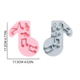 thumbnail image 3 of Oleegame 1PC Cookie Mold Music Note Silicone Fondant Molds Musical Cake Candy Chocolate Decorating Tools DIY Craft Project Pink, 3 of 4