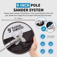 thumbnail image 3 of Precision Defined Drywall Sander 9 Inch Radial Round Pole Sander for Dry Wall, 3 of 5