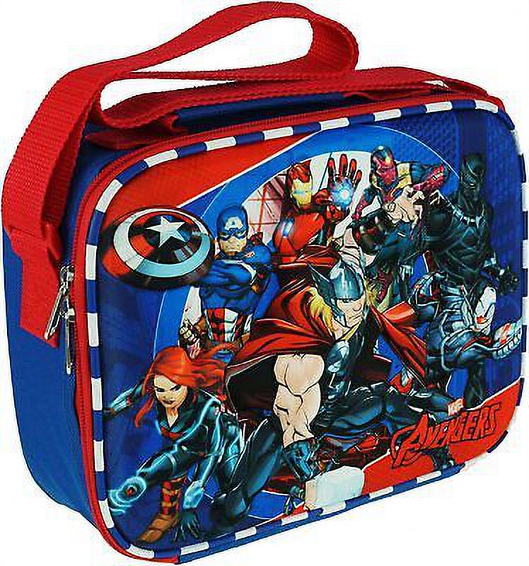 Marvel Avengers Lunch Bag Box Black Panther Captain America 3-D EVA Molded