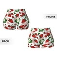 thumbnail image 6 of Strawberry Pattern Workout Shorts For Women Scrunch Butt Lifting Yoga Gym Seamless Booty Biker Shorts Large, 6 of 9