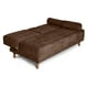thumbnail image 4 of Sofá Cama Con Portavasos De Velvet Chocolate Modelo Zambroni, 4 of 9