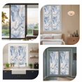 thumbnail image 6 of Marble Texture Window Privacy Film Elegant Gray Blue Tone Vortex Effect Decorative Glass Window Film UV Blocking Static Cling Non-Adhesive Sticker Covering for Home Door 17.7 x 78.7 inches, 6 of 8