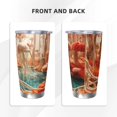 thumbnail image 3 of Cauagu Fantasy Underwater Jellyfish Pattern 20oz Tumbler,Stainless Steel Vacuum Insulated Tumbler with Lid Insulated Coffee Mug Thermal Cup with Splash Proof Sliding Lid-Without Straw, 3 of 8