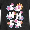 thumbnail image 3 of Instant Message - Summer Flowers - Toddler & Youth Girls Short Sleeve Graphic T-Shirt, 3 of 6