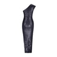 thumbnail image 4 of DailyTrove Women's One-Shoulder Split Gown-Sleeveless-Floor-Length-Satin-for Gala/Event-Unique One-Shoulder, 4 of 4