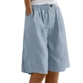 thumbnail image 1 of Pantalones cortos de pijama con estampado de cuadros y botones en la parte delantera para mujer - Ropa de dormir Pantalones cortos de estar por casa S-XXXL, 1 of 6