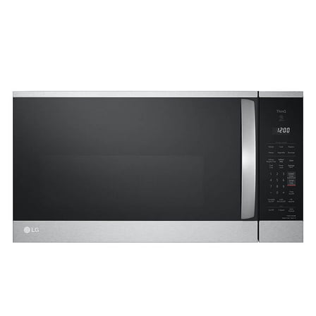 LG 1.8 cu ft 47.60 lb Over-the-Range Microwave Oven, Stainless Finish