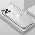 thumbnail image 1 of SaniMore for iPhone 14 Pro Max 6.7" 2022 Case with Lens Flim + Dust Cover Anti-greasy Anti-fingriprint All-inclusive Drop Resistant Ultra-thin Rugged Electroplated Case For iPhone 14 Pro Max, Silver, 1 of 7