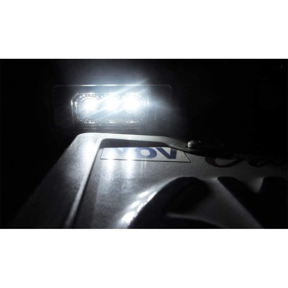 OEM-Fit 3W Full LED License Plate Light Kit For BMW 1 2 3 4 5 Series X5 X6, Powered by 3 Super Bright White LED Lights & CAN-bus Error Free