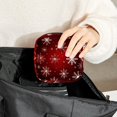 thumbnail image 6 of Snowflakes Women's Period Storage Bag with Velvet Fabric, Sponge Padding, and Oxford Cloth Material - 4.7x6.6x6.6 in - for Organizing Your Sanitary Pads, 6 of 6