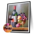 thumbnail image 2 of Wdftyju Kit 5D Cuadros de diamantes de imitación DIY Uvas de vino tinto Taladro redondo completo Pintura de diamantes Wdftyju 6jz8tt4pf0gm9jl6, 2 of 9