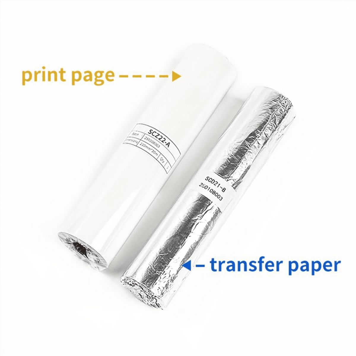 Transfer Paper - 95ft Tattoo Paper Roll, Double Layer Thermal for Long Drawing Function Transfer Machine,1set x stencil paper,As Shown