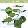 thumbnail image 7 of Extra Wide Dog Stairs for Large Dogs, Portable Dog Steps with Artificial Grass Surface, Dog Ramp for Car and SUV, Durable Dog Car Stairs for Vehicle, Truck and High Bed, Support Up to 200 lbs, 7 of 7