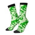 thumbnail image 1 of Fotbe Green Lizard Calcetas Largas con Estampado para Hombre y Mujer – Calcetas de Compresión Transpirables y Elásticas, Viajar y Uso Diario Talla 5-11, 1 of 6