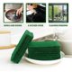 thumbnail image 5 of Xiao Hua Paquete de 20 estropajos para lavavajillas, reutilizables, de color verde, de 4 x 6 pulgadas, aptos para platos, cepillos de cocina y rejillas de metal., 5 of 5