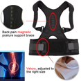 thumbnail image 3 of Adjustable Magnetic Back Support Posture Corrector Belt Pain Relief Shoulder Lumbar Brace Strap, 3 of 5