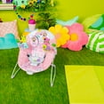 thumbnail image 4 of Bright Starts Pink Paradise Portable Baby Bouncer with Vibrations, Newborn, Unisex, 4 of 18