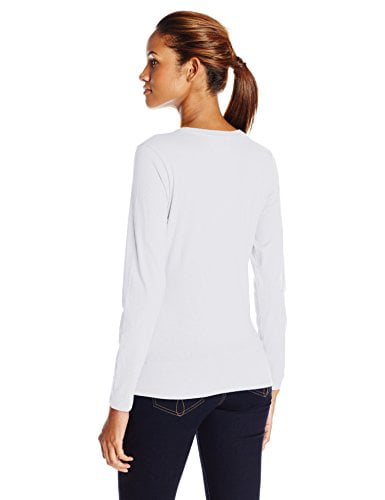 hanes women's white t shirt
