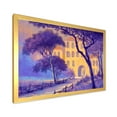 thumbnail image 2 of Designart 'Street Landscape OF Footpath & Trees In A City' Traditional Framed Art Print, 2 of 4