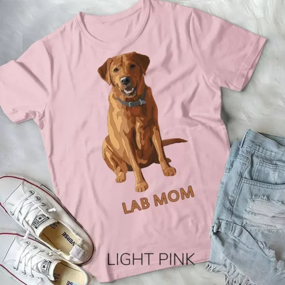 Lab Mom Fox Red Labrador Retriever Dog Lover Gift Unisex T-Shirt Unisex S-5XL Hot Trending Shirt, Vintage Birthday Gift