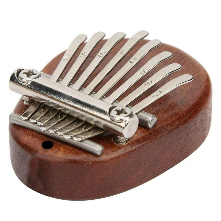 10 Key Kalimba Mini Portable Thumb Piano Finger Percussion Keyboard Pocket  Musical Instrument with Random Color Necklace Acrylic