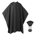 thumbnail image 2 of Barber Cape Professional Black para Peluquería Cosmetología Suministros Corte de pelo Capa de pelo de peluquería Colcomx capa de peluquero, 2 of 8