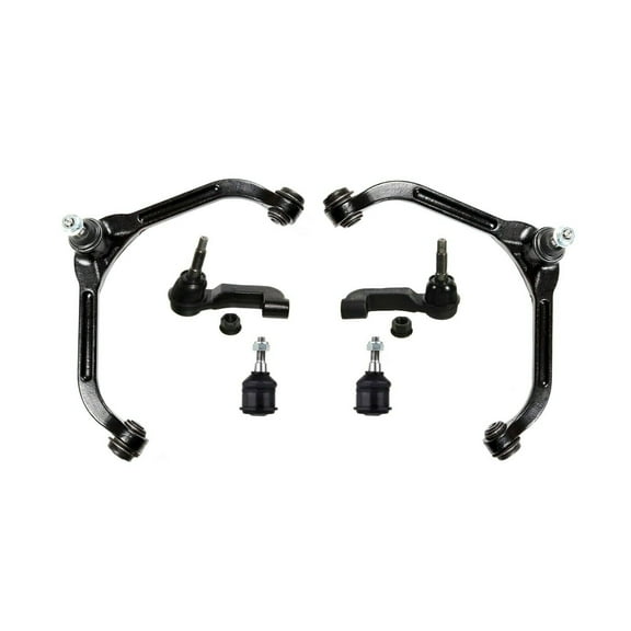 Complete Suspension 6 Pc Kit Upper Control Arm   Lower Ball Joints   Outer Tie Rod Ends Fits select: 2002-2004 JEEP LIBERTY