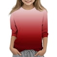 thumbnail image 2 of Godom Girls Tops Short Sleeve Crewneck Fashion Shirts Tee Summer Cute T Shirts, 2 of 5