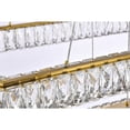 thumbnail image 6 of Elegant Lighting Monroe 50" Rectangle Crystal LED Triple Pendant in Gold, 6 of 9