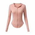 thumbnail image 2 of Purcolt Women's Workout Jackets UPF 50+ Lightweight Zip Up Cropped Athletic Jacket Slim Fit Hooded Running Yoga Tops Thumb Holes, 2 of 4