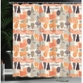 thumbnail image 4 of Ambesonne Abstract Shower Curtain, Grunge Distressed Forms, 69"Wx75"L, Off White and Multicolor, 4 of 5