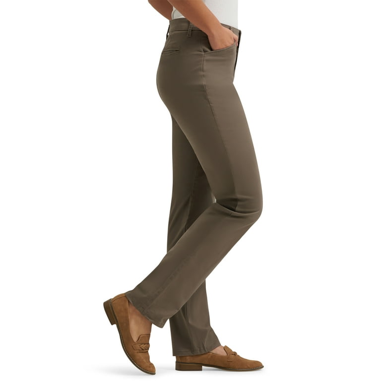 【LE / エルイー】everyday slacks Lee® Women's Relaxed Fit Straight Leg Pant, Sizes 2-18