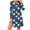 Navy, variant on Lorytime Vintage House Dress Womens Knee Length Long Sleeve Nightgowns V Neck Polka Dots Print Sleepshirts Pajamas Dress Nightdress Comfy Soft Lounge House Sleepdress Blue S