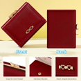 thumbnail image 4 of Wallet for Women, Cute Womens Wallet Card Holder, Small Trifold RFID Blocking Purse, Cute Small Leather Pocket Wallet for Women, Girls, Ladies Mini Short Purse (Burgundy), 4 of 6