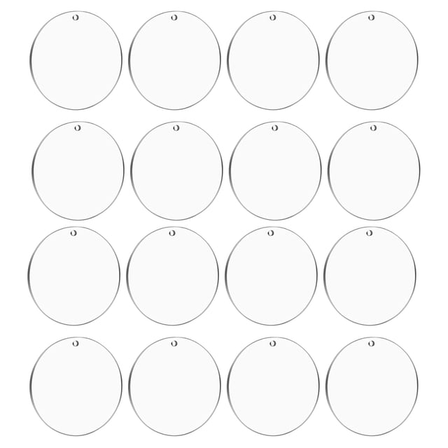 GAXIRE 30Ud Círculos Acrílicos Transparentes Para Y Pendientes De Llaveros Elegantes